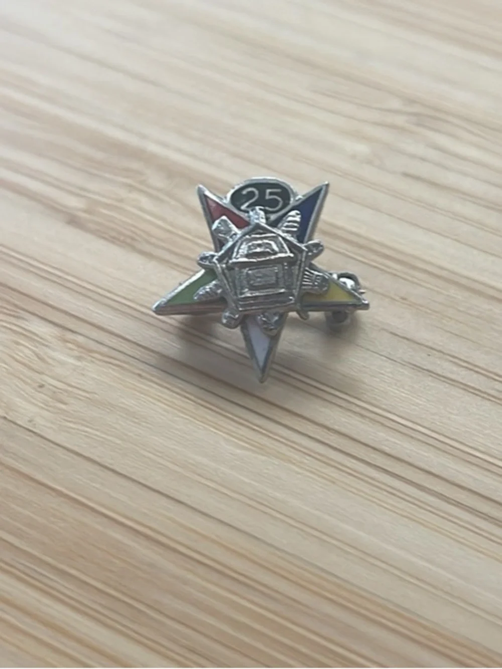 Order of Eastern Star “25” pin